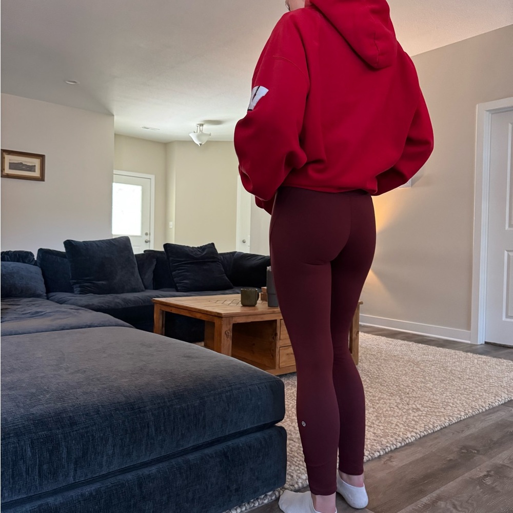 Lululemon Athletica Burgundy Leggings